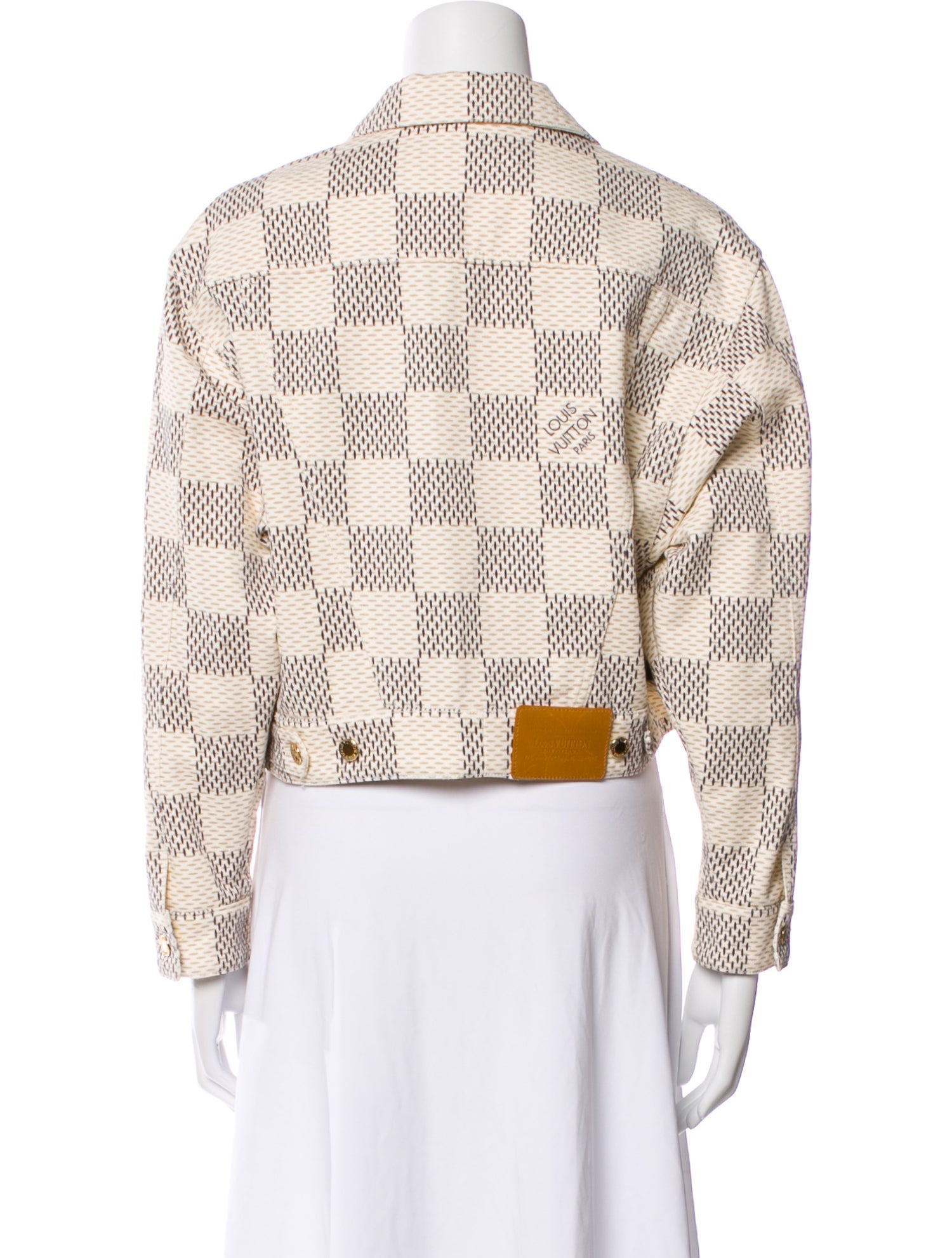 Louis Vuitton 2022 Plaid Print Denim Jacket