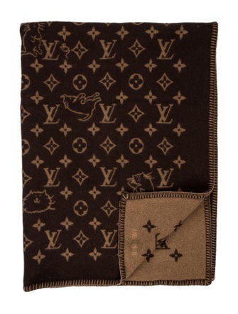 Louis Vuitton x Grace Coddington Catogram Throw Blanket