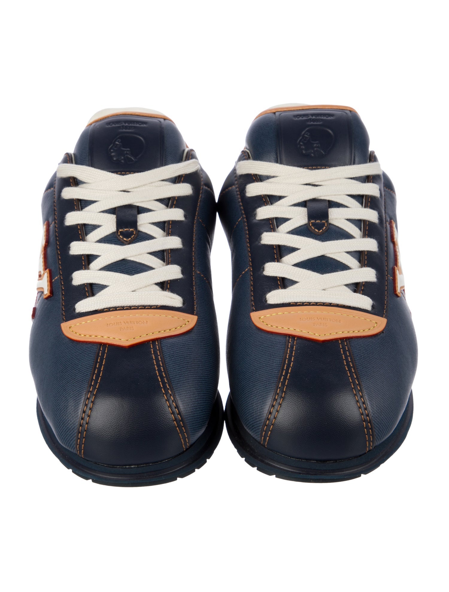 Louis Vuitton Leather Printed Sneakers