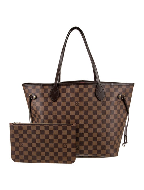 Louis Vuitton Damier Ebene Neverfull w/Pouch MM