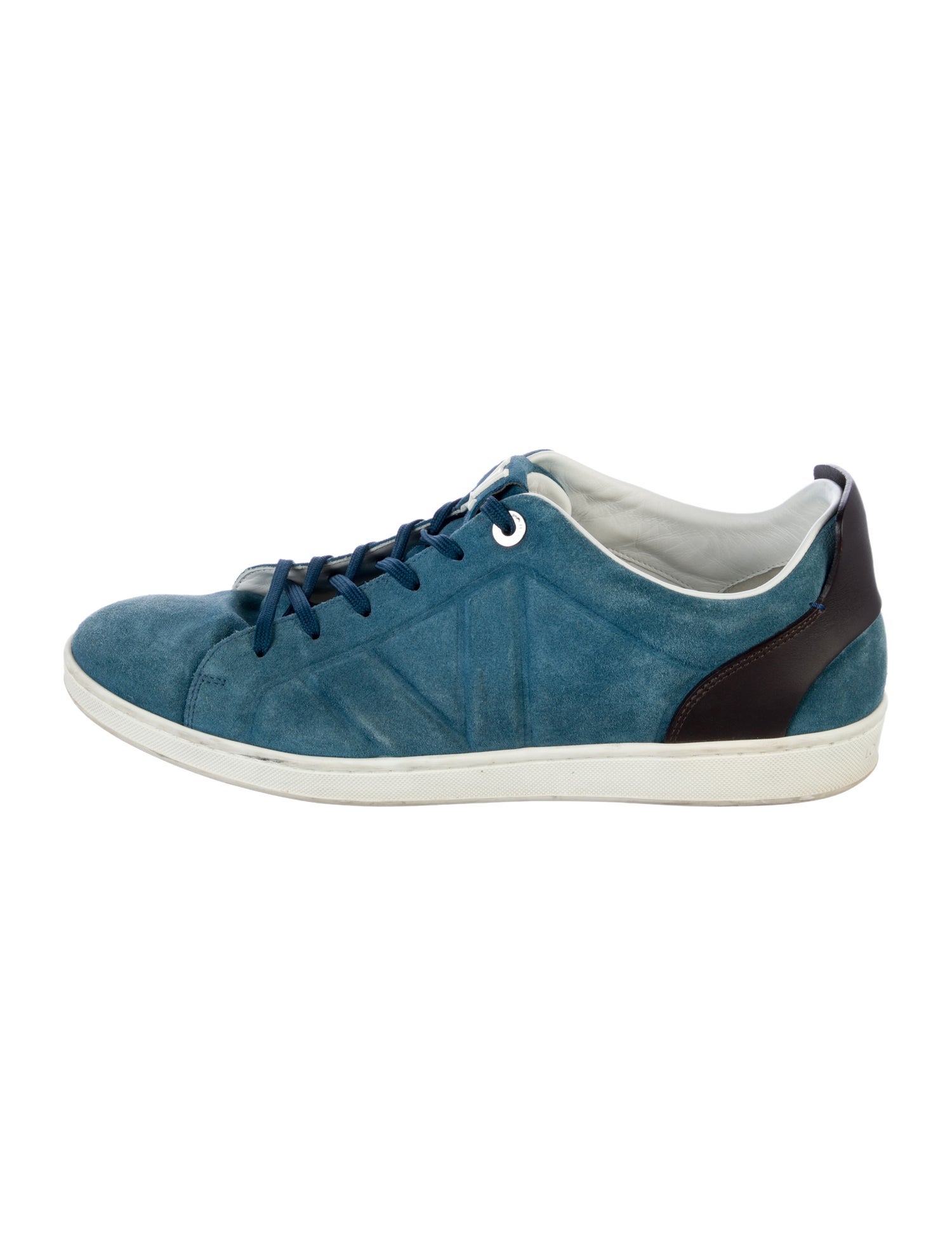 Louis Vuitton Suede Printed Sneakers