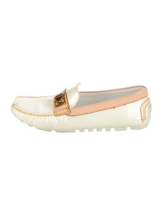 Louis Vuitton Patent Leather Colorblock Pattern Loafers