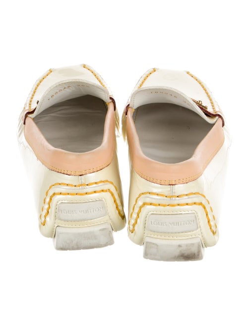 Louis Vuitton Patent Leather Colorblock Pattern Loafers