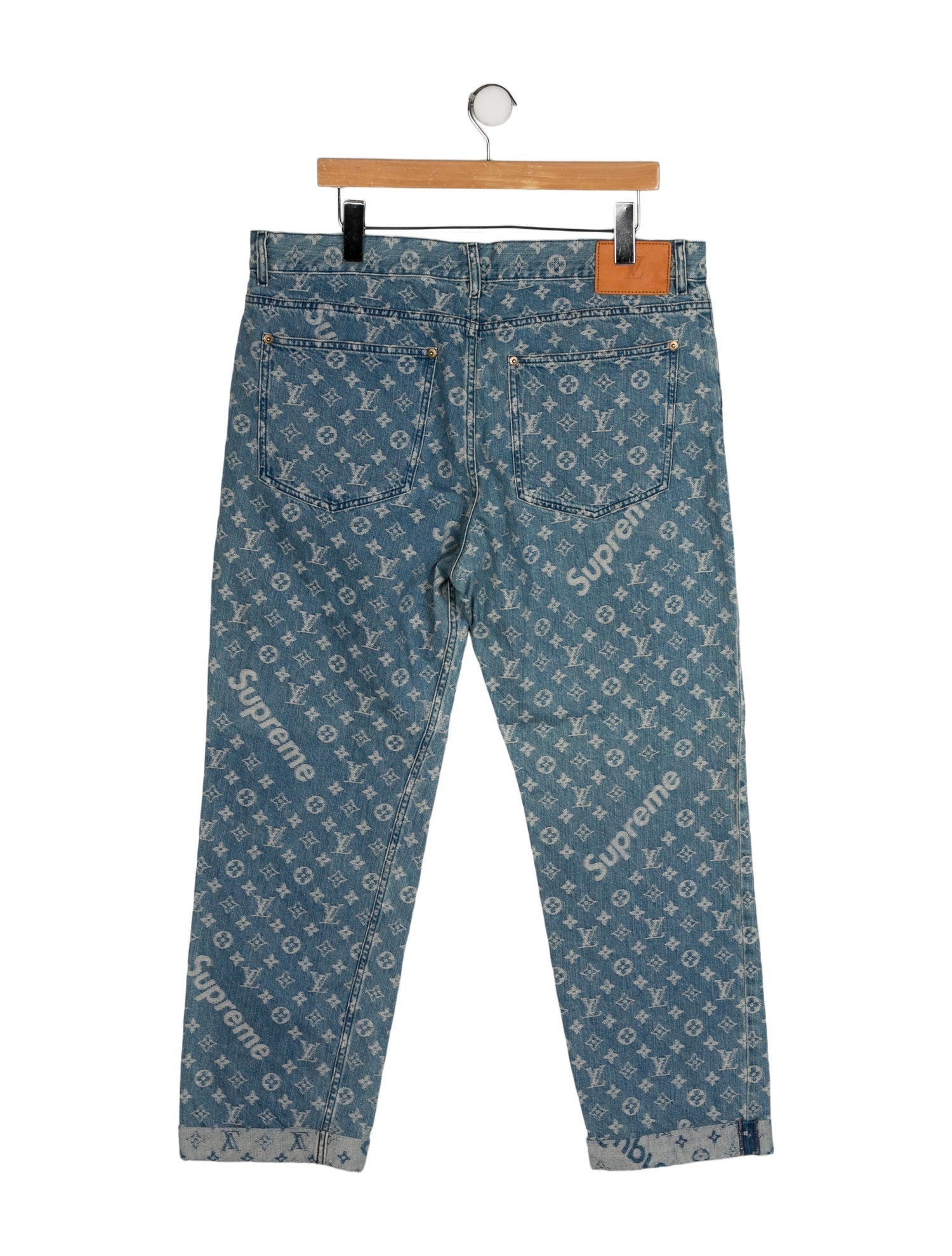Louis Vuitton x Supreme 2017 Straight-Leg Jeans