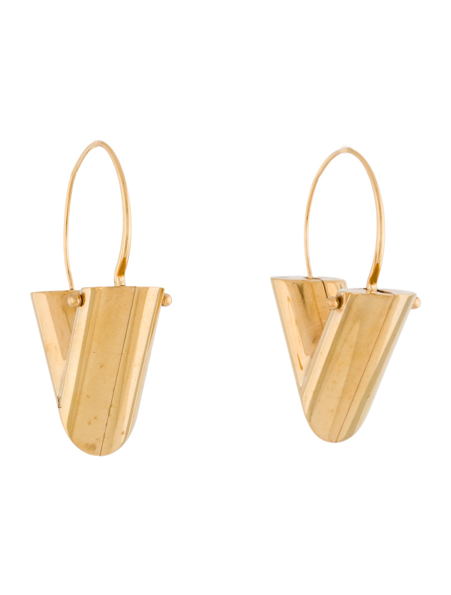 Louis Vuitton Large V Hoop Earrings