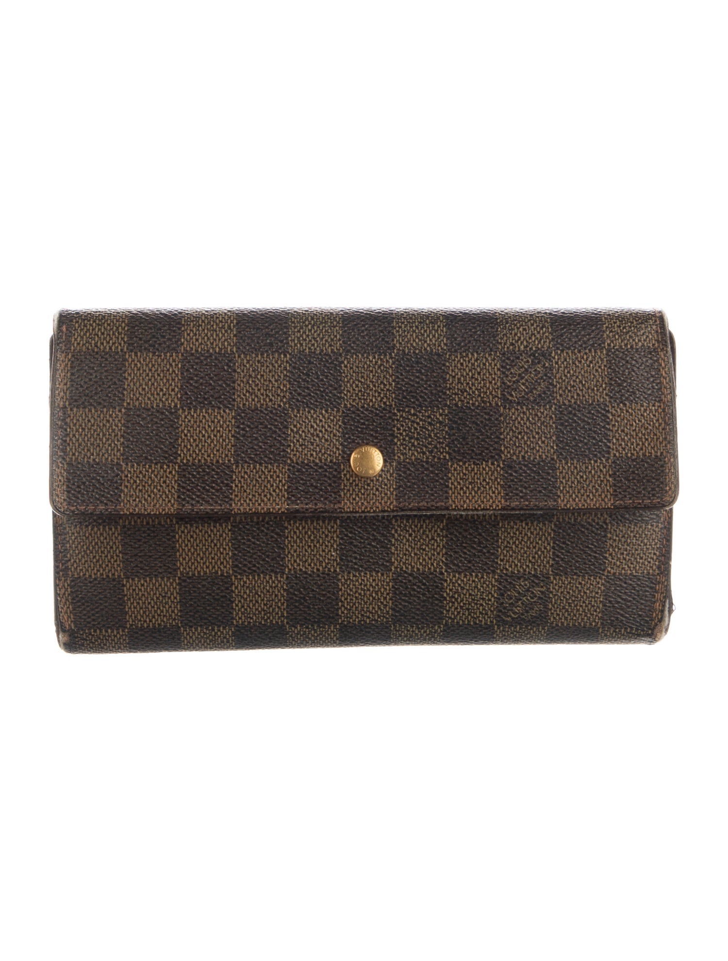 Louis Vuitton 2006 Damier Ebene Pattern Coin Pouch