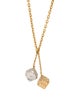 Louis Vuitton Crystal Lucky Gram Dice Pendant Necklace