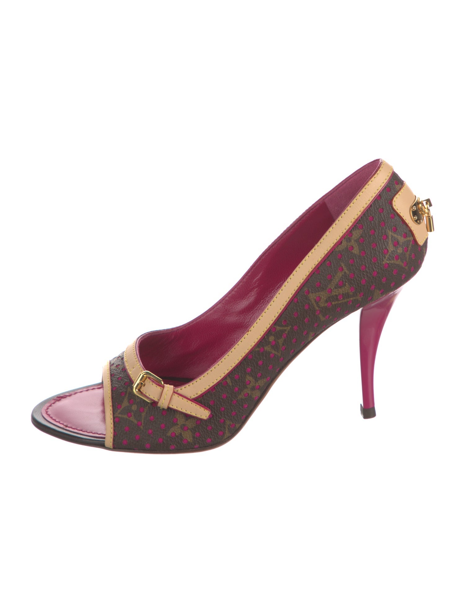 Louis Vuitton Leather Printed Pumps