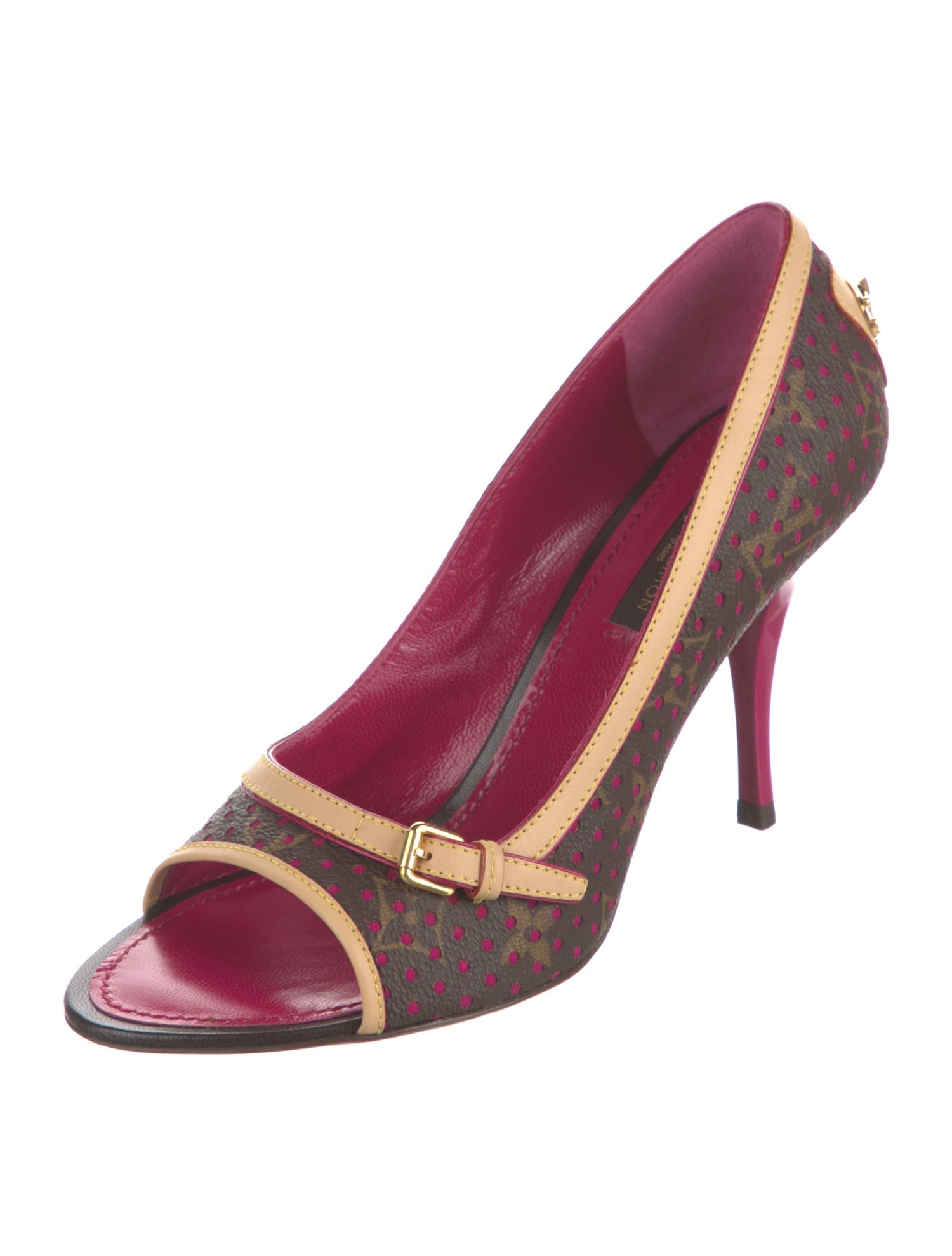 Louis Vuitton Leather Printed Pumps