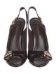Louis Vuitton Patent Leather Slingback Sandals
