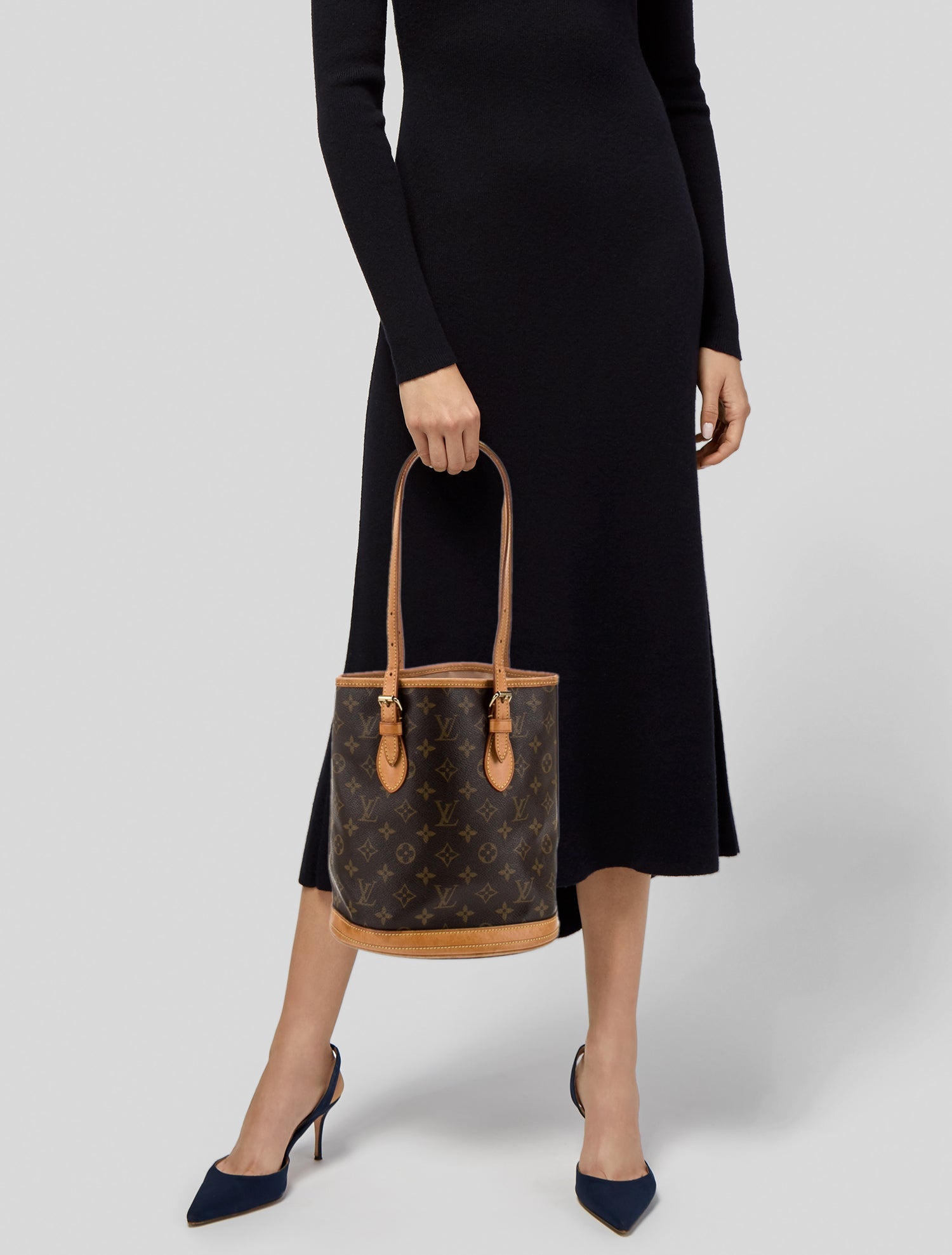 Louis Vuitton LV Monogram Petit Bucket Petit Vintage