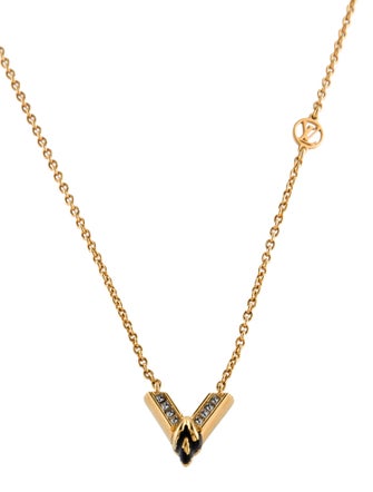 Louis Vuitton The Great Essential V Pendant Necklace
