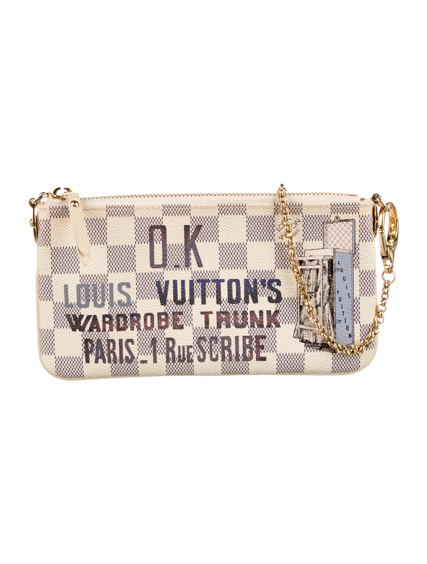 Louis Vuitton Damier Azur Pochette Milla MM