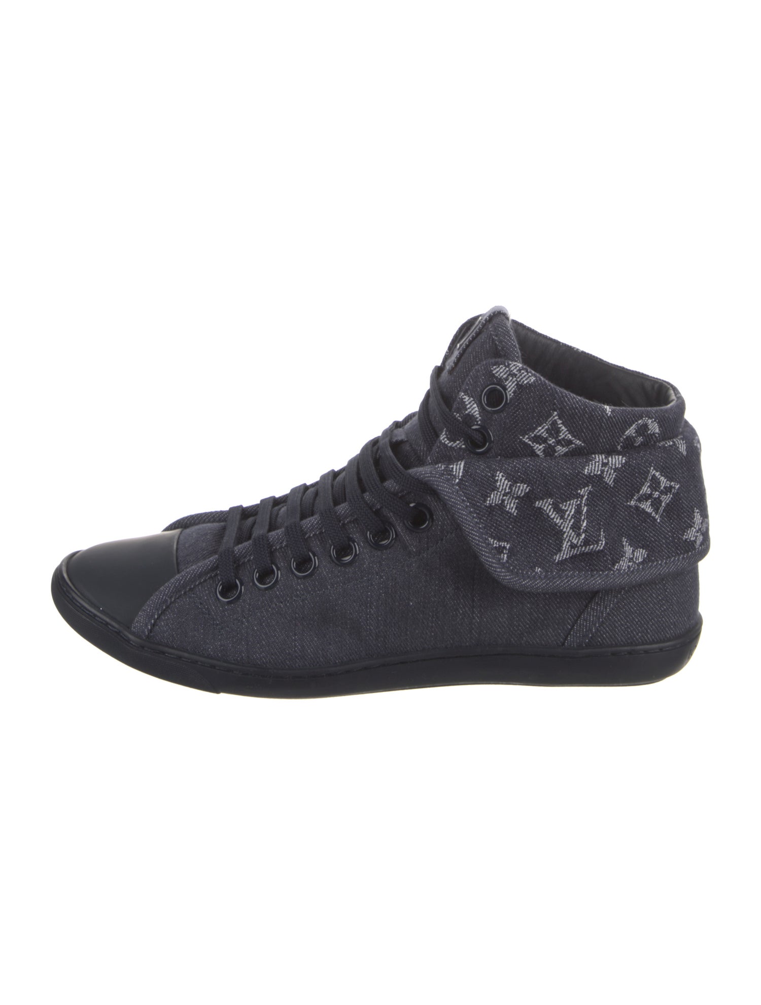 Louis Vuitton Denim Printed Sneakers