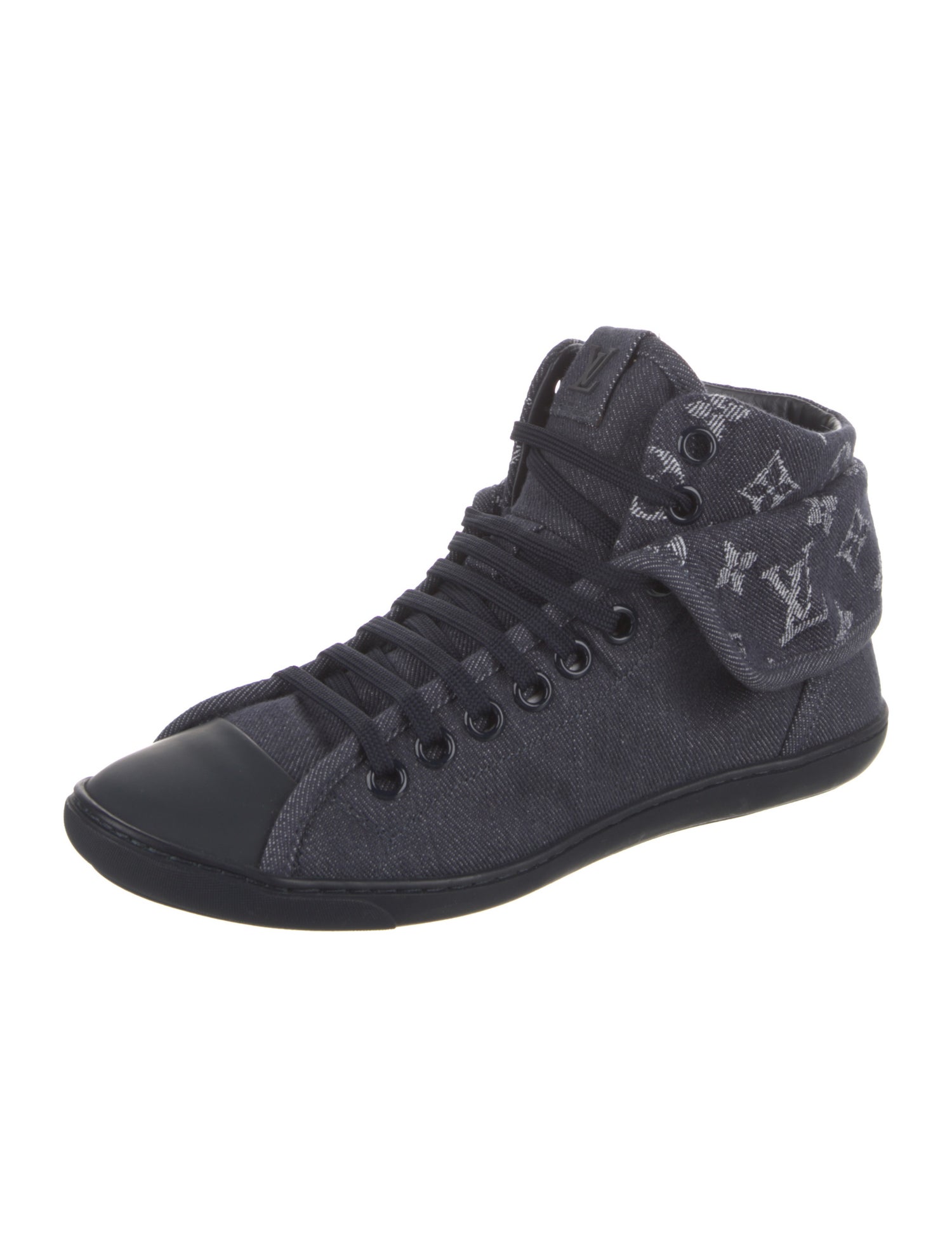 Louis Vuitton Denim Printed Sneakers