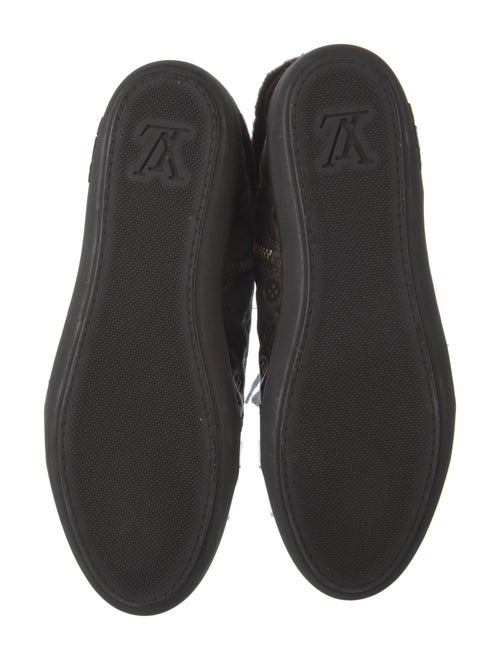 Louis Vuitton LV Monogram Leather Lace-Up Boots