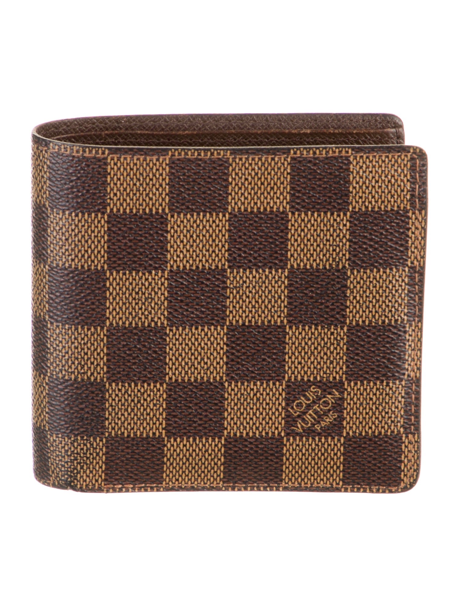 Louis Vuitton 2004 Damier Ebene Pattern Wallet