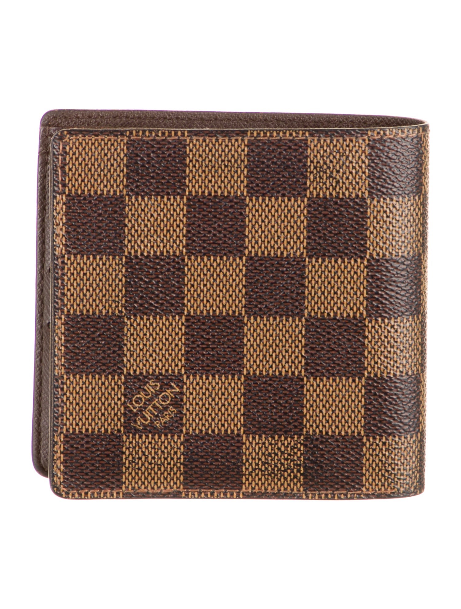 Louis Vuitton 2004 Damier Ebene Pattern Wallet
