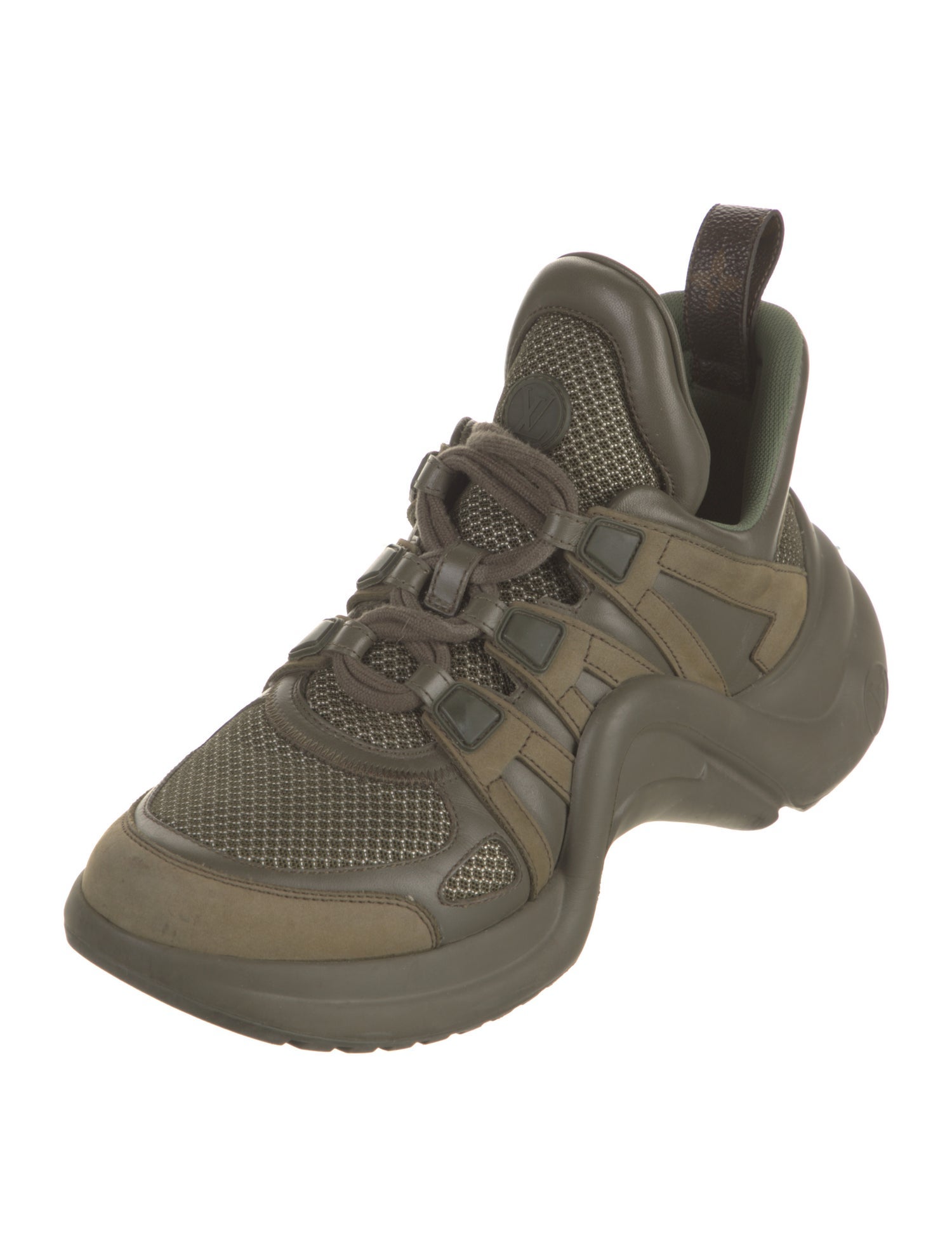 Louis Vuitton Mesh Printed Chunky Sneakers