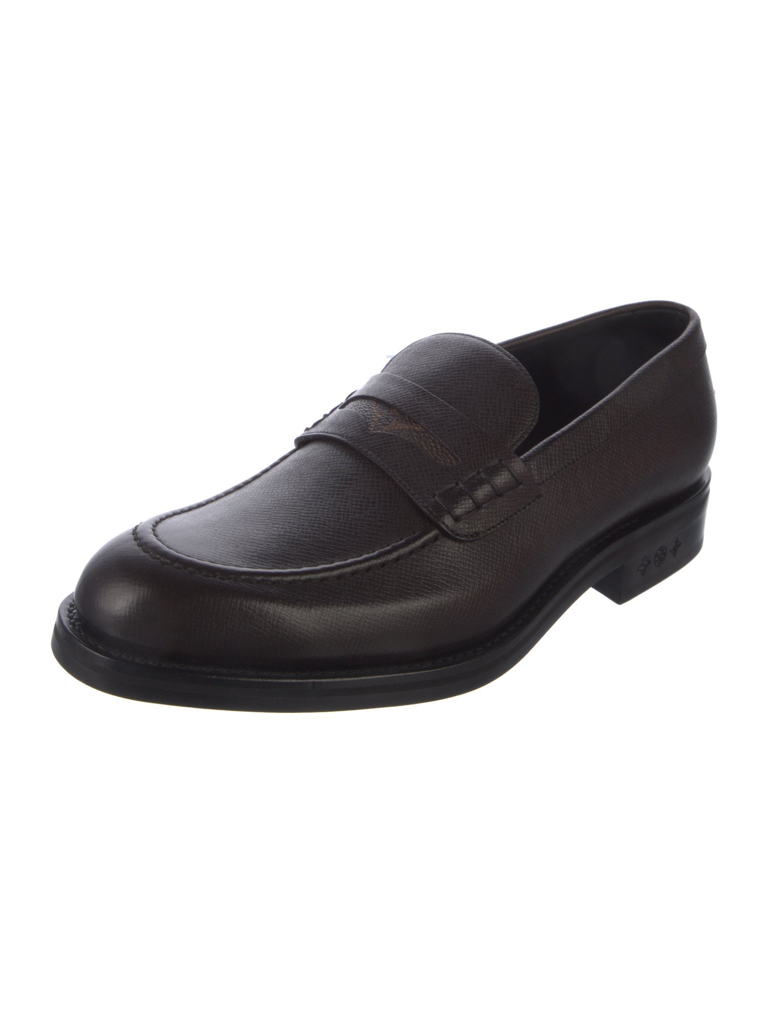 Louis Vuitton LV Monogram Leather Dress Loafers