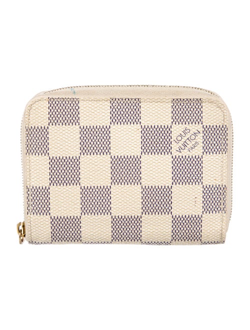 Louis Vuitton 2010 Damier Azur Pattern Zippy Coin Purse