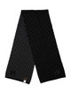 Louis Vuitton Wool Damier Graphite Pattern Scarf