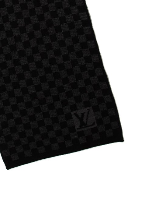 Louis Vuitton Wool Damier Graphite Pattern Scarf