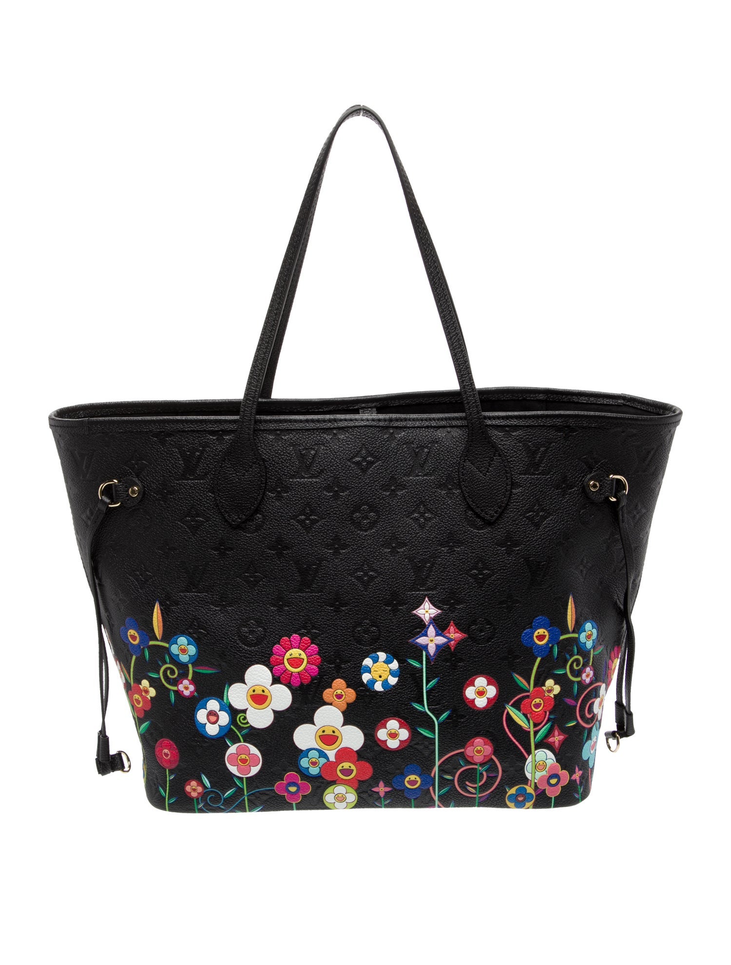 Louis Vuitton LV Monogram x Takashi Murakami Flowers Neverfull w/Pouch MM 2025