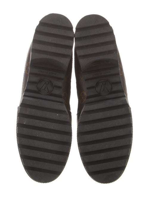 Louis Vuitton LV Monogram Suede Combat Boots
