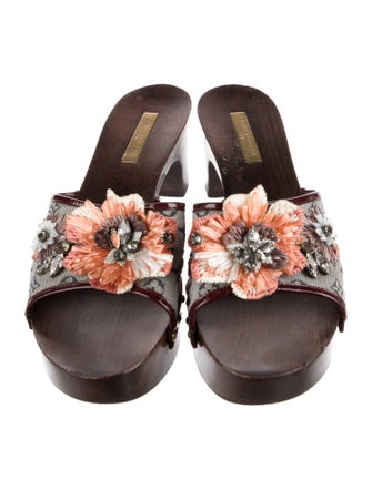 Louis Vuitton LV Monogram Canvas Slides