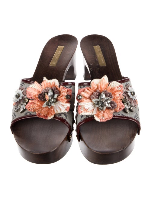 Louis Vuitton LV Monogram Canvas Slides