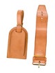 Louis Vuitton Vachetta Luggage Tag and Handle Strap Set