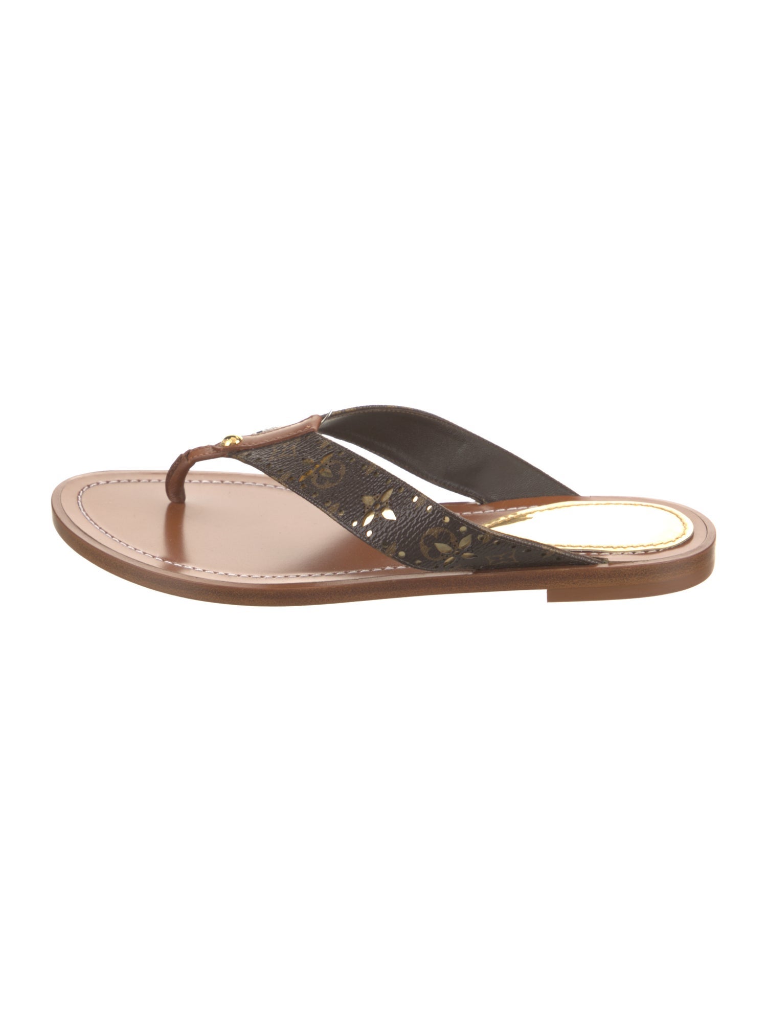 Louis Vuitton LV Monogram Lasercut Accents Slides