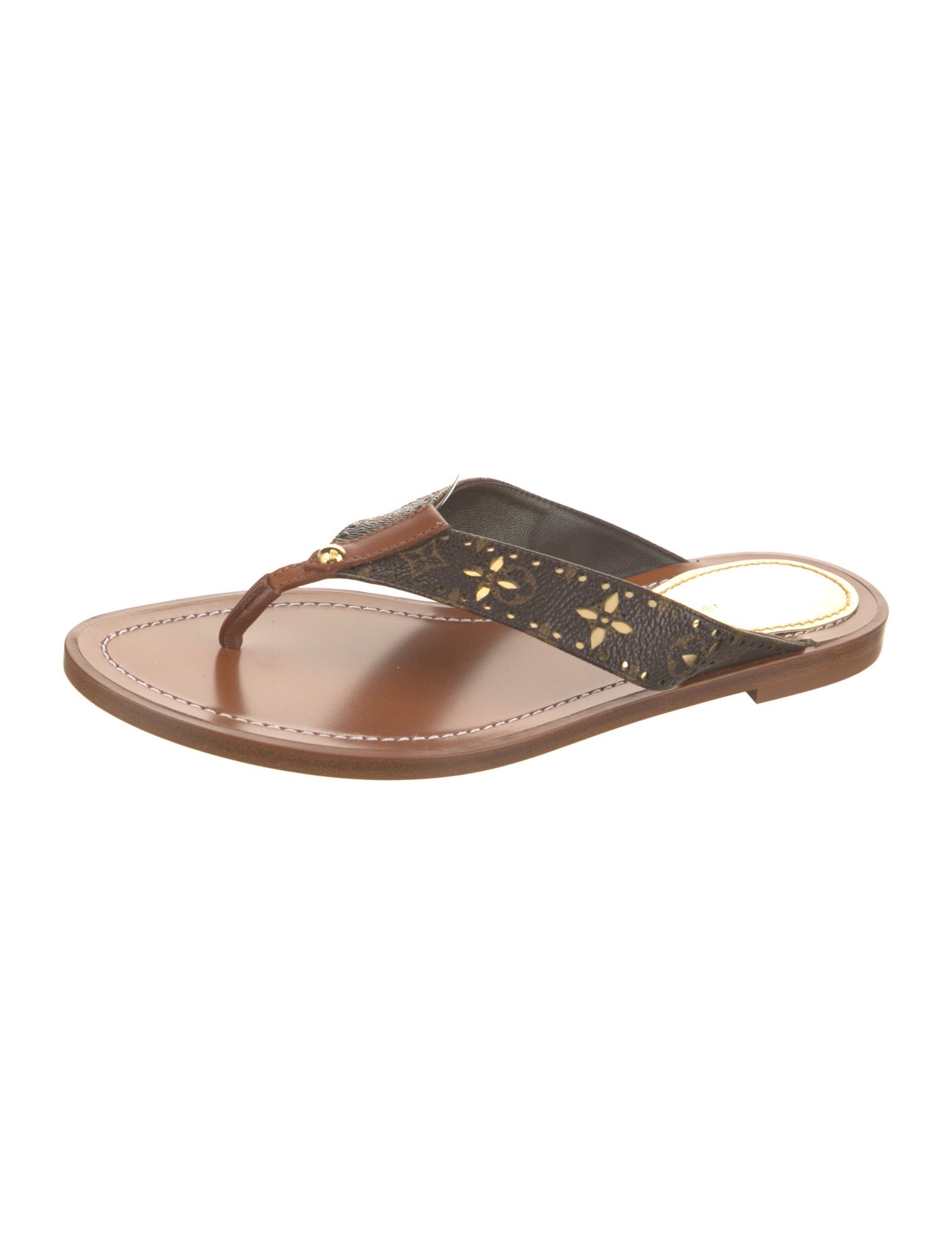 Louis Vuitton LV Monogram Lasercut Accents Slides