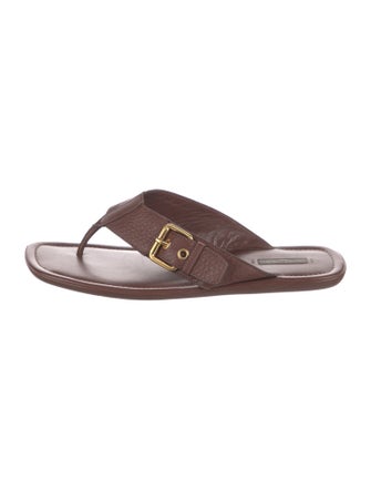 Louis Vuitton Leather Flip Flops