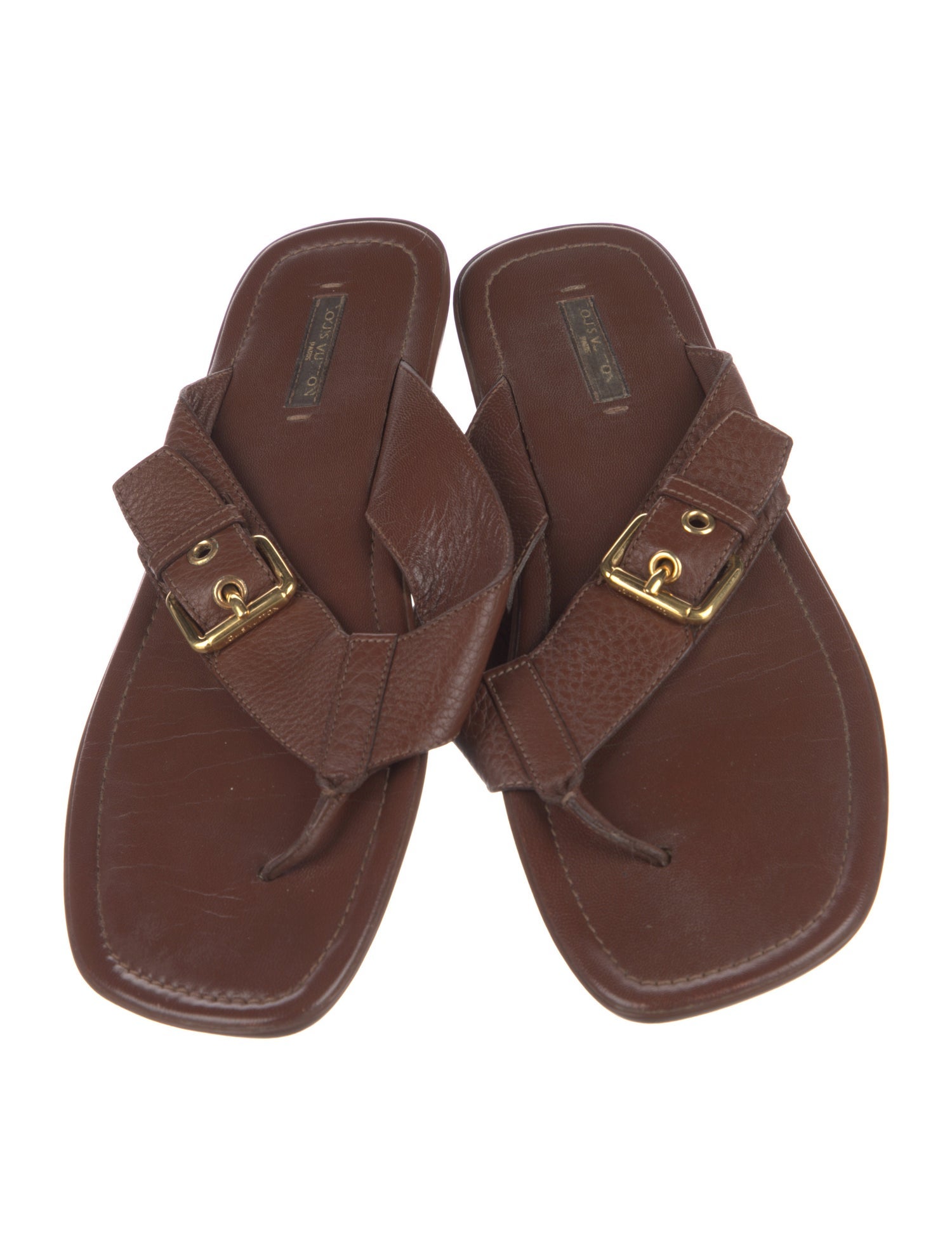 Louis Vuitton Leather Flip Flops