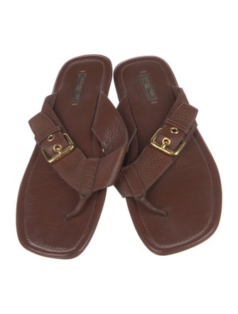 Louis Vuitton Leather Flip Flops