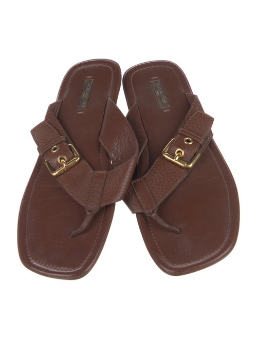 Louis Vuitton Leather Flip Flops