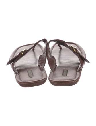 Louis Vuitton Leather Flip Flops