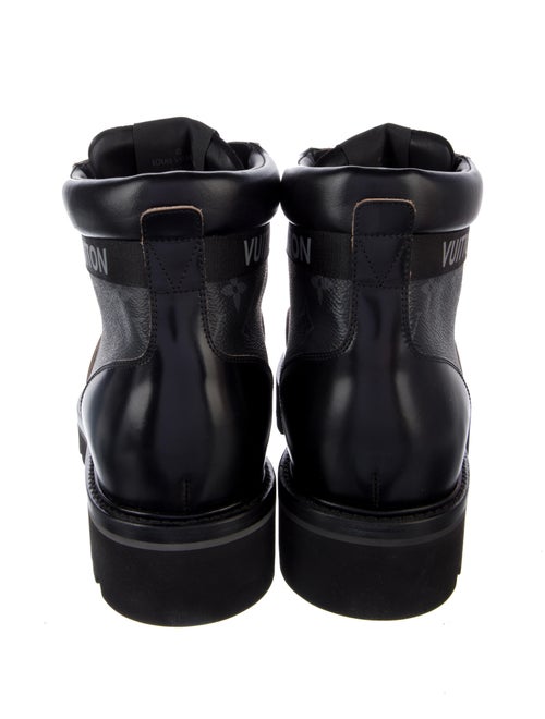 Louis Vuitton LV Monogram Leather Combat Boots