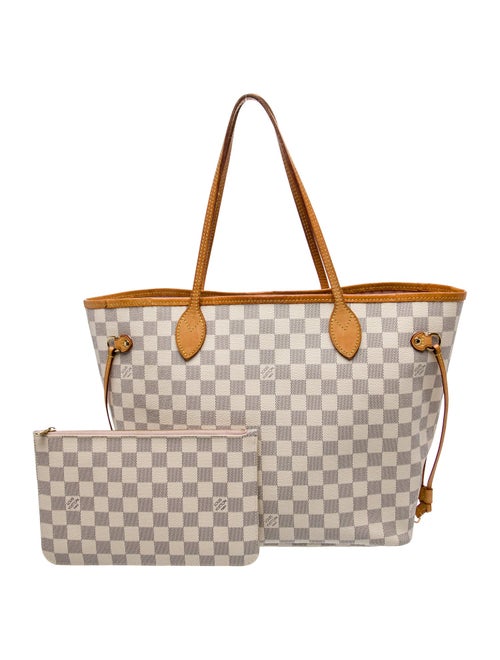 Louis Vuitton Damier Azur Neverfull w/Pouch MM