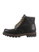Louis Vuitton LV Monogram Leather Combat Boots