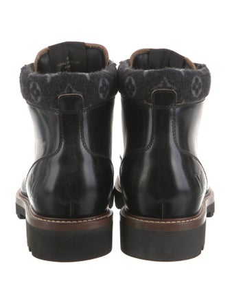 Louis Vuitton LV Monogram Leather Combat Boots