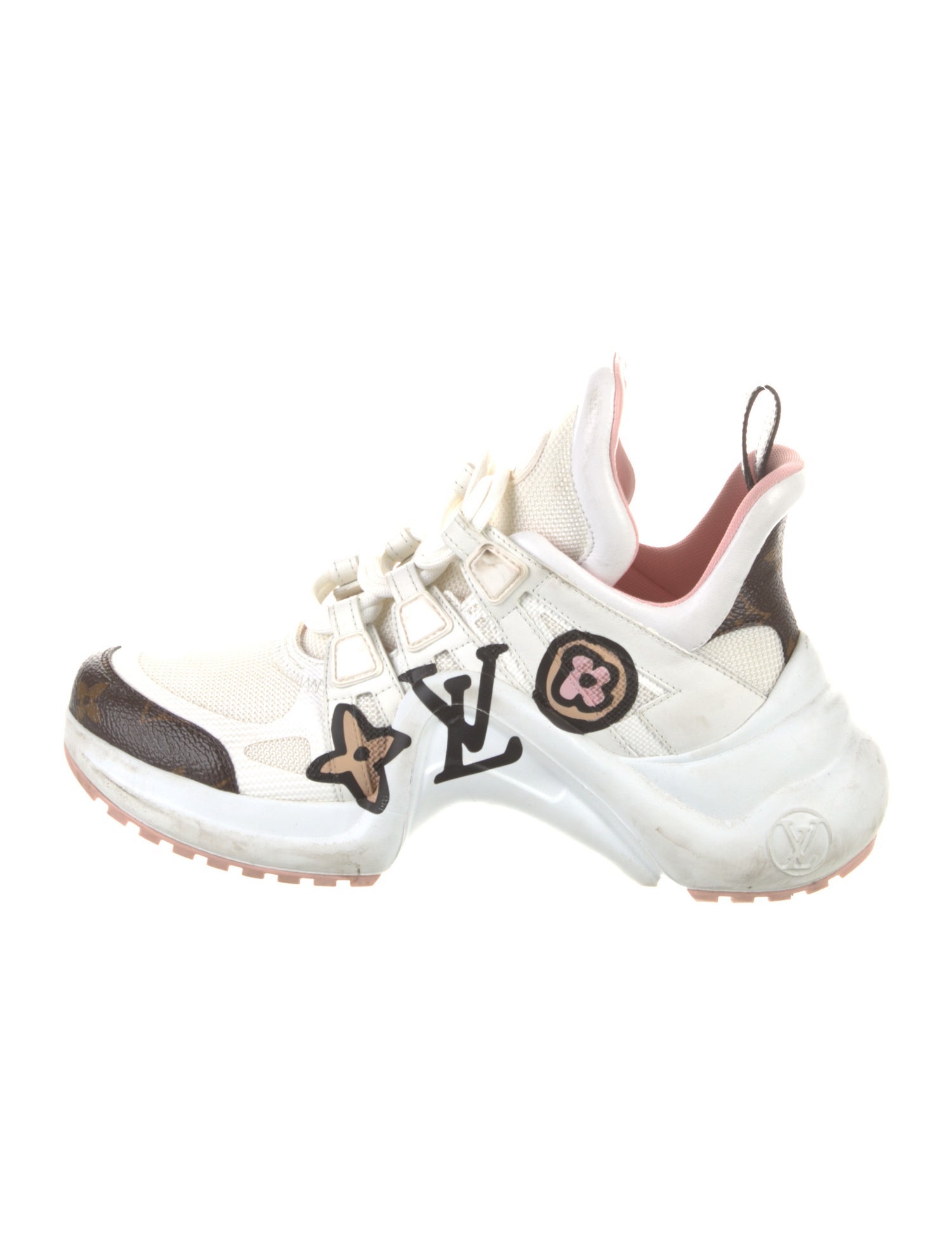 Louis Vuitton LV Monogram Leather Chunky Sneakers
