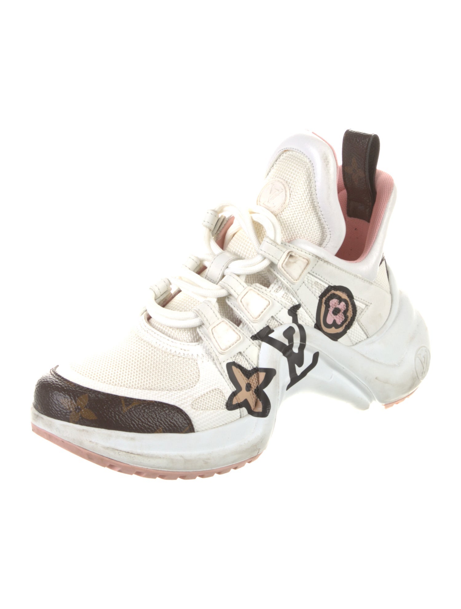 Louis Vuitton LV Monogram Leather Chunky Sneakers