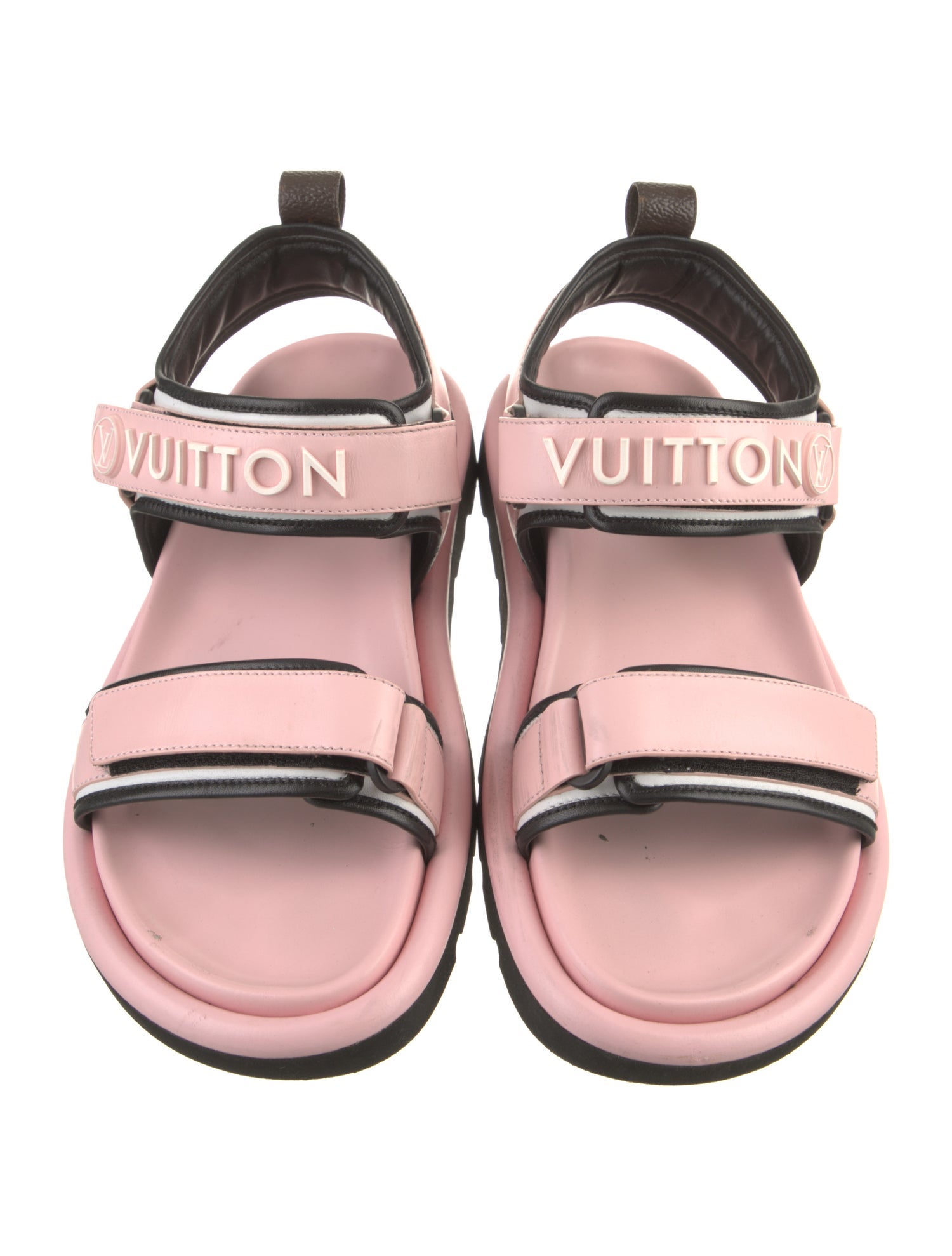 Louis Vuitton LV Monogram Leather Slingback Sandals