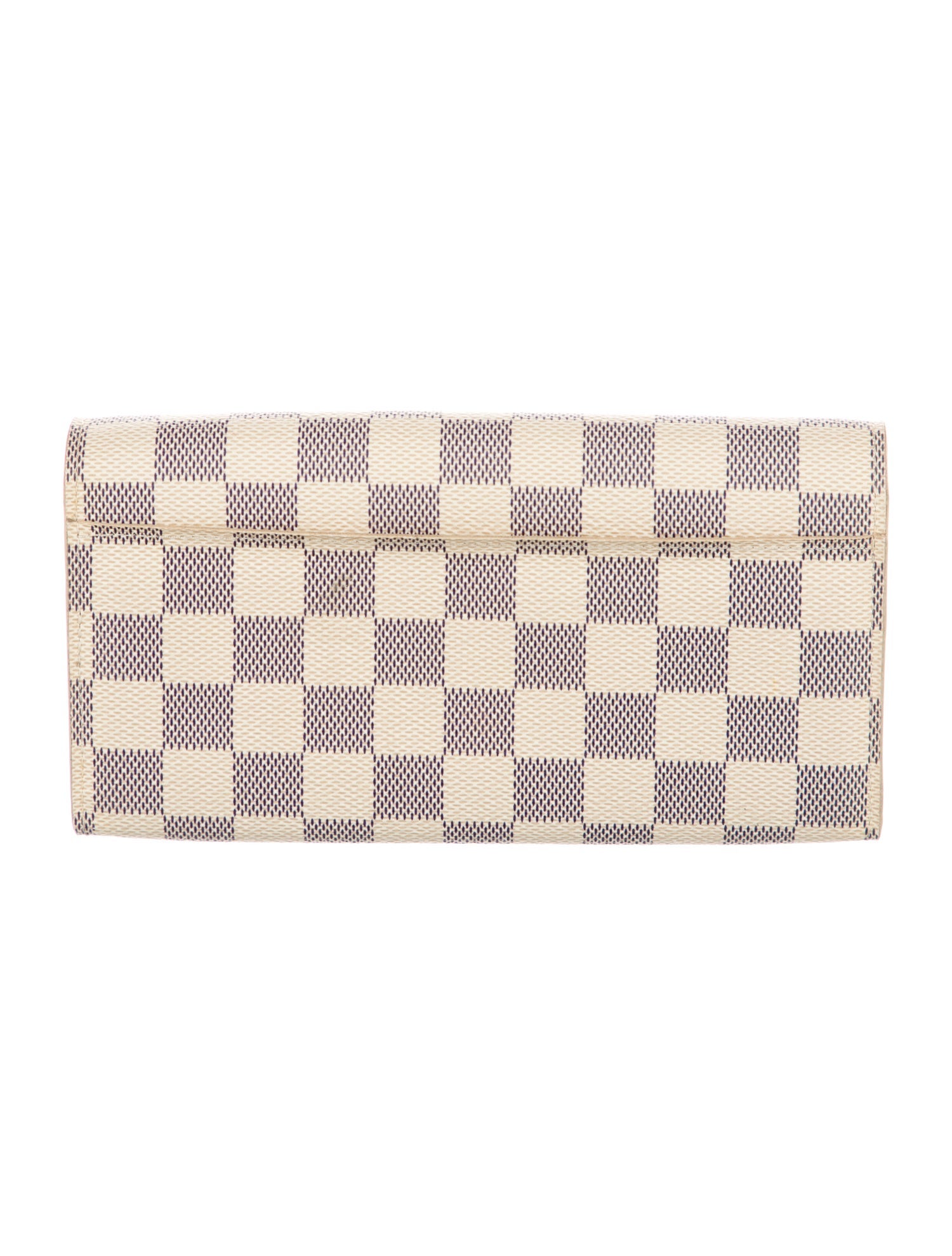 Louis Vuitton 2018 Damier Azur Pattern Sarah Wallet