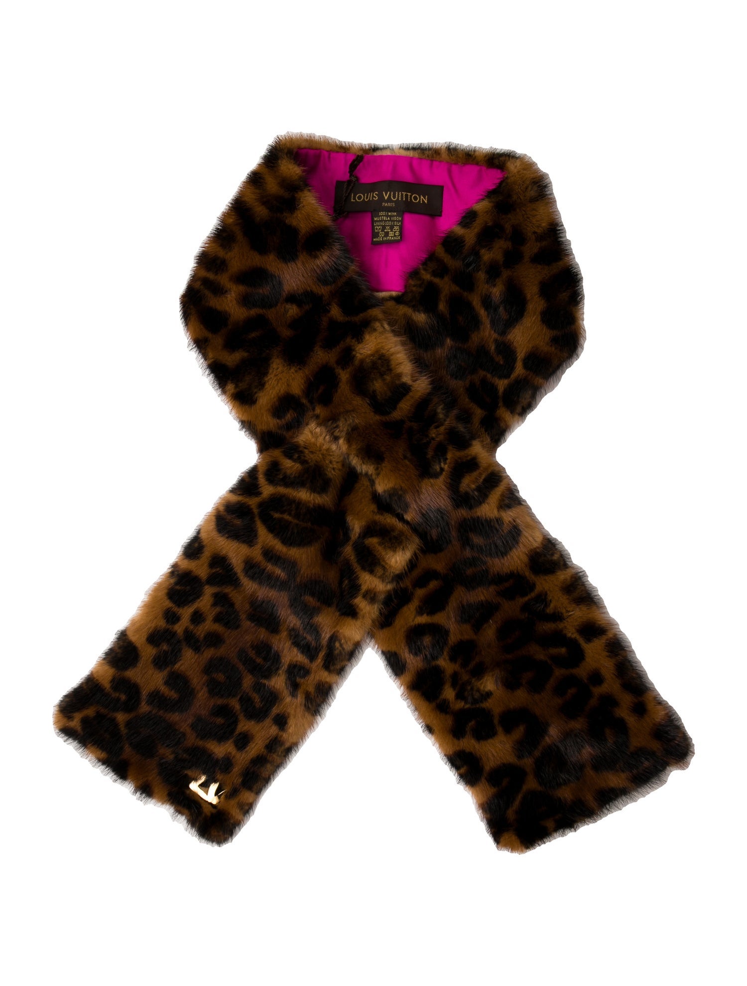 Louis Vuitton X Stephen Sprouse Mink Stole w/ Tags