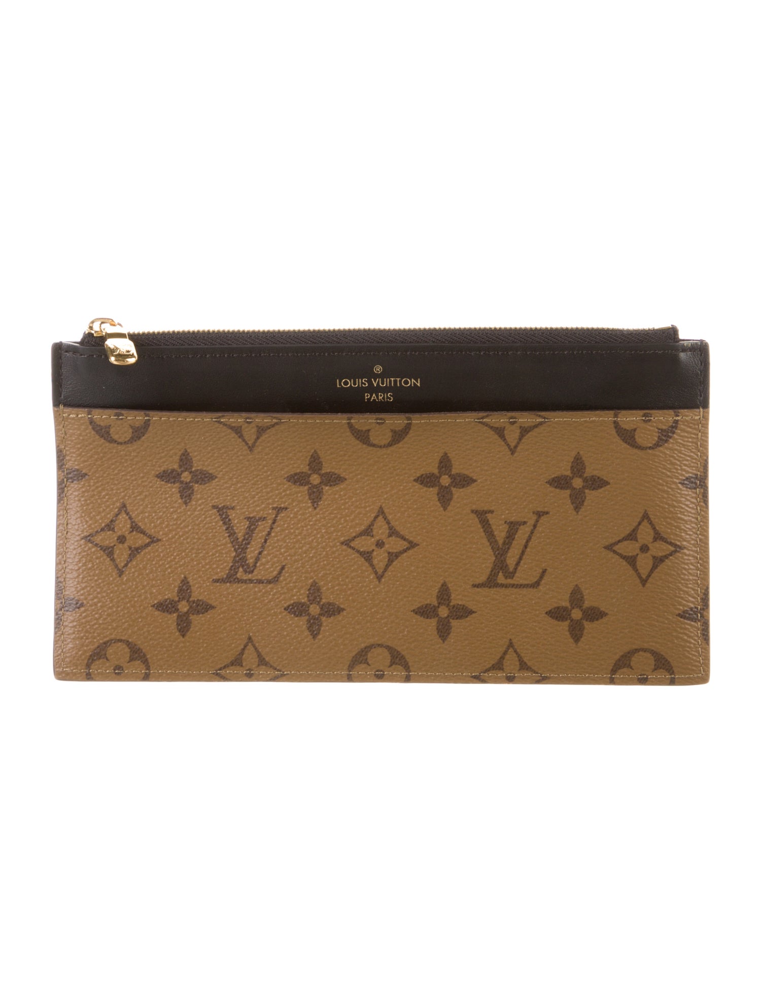Louis Vuitton Monogram Reverse Coated Canvas Slim Purse