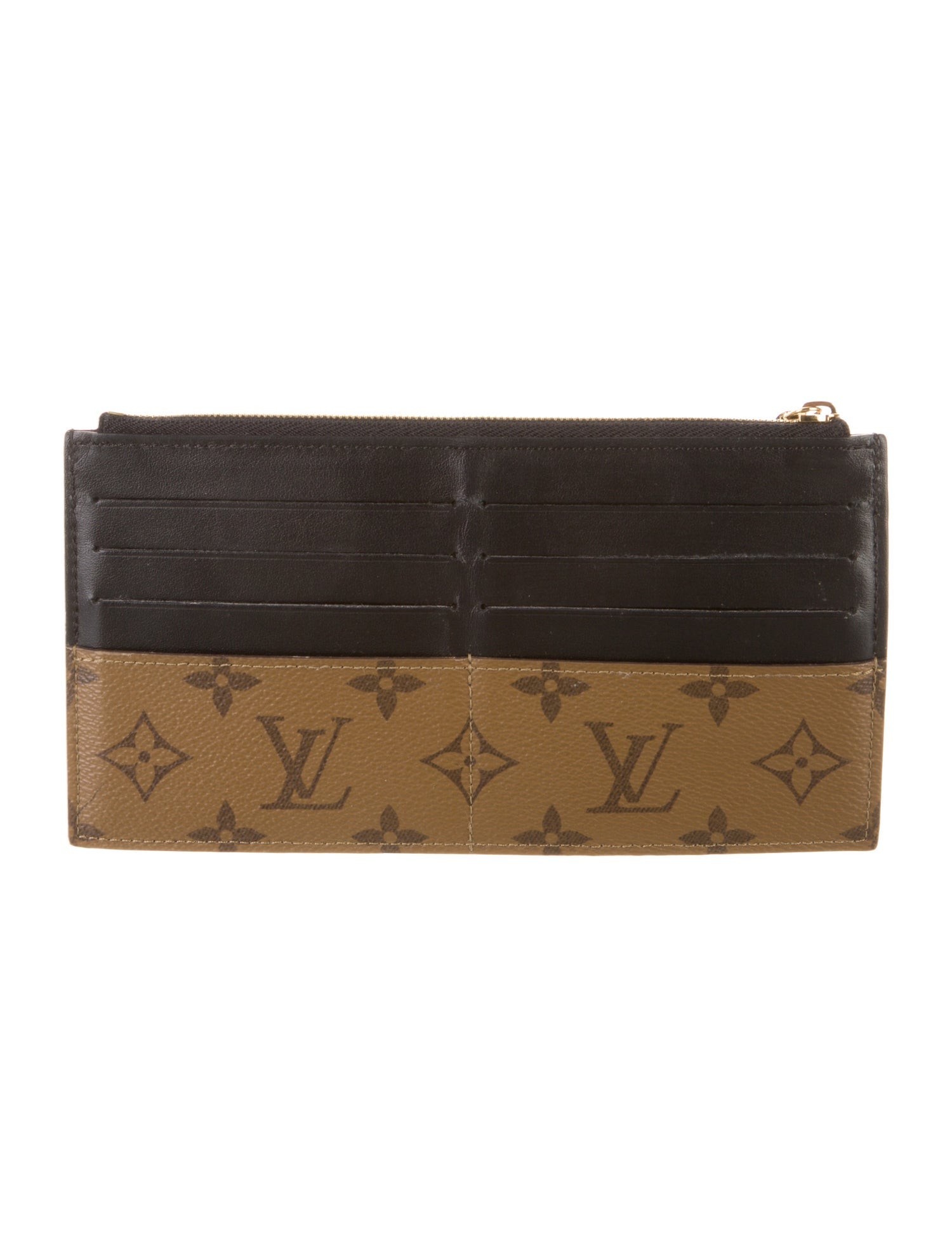 Louis Vuitton Monogram Reverse Coated Canvas Slim Purse